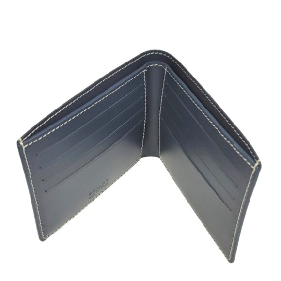 Goyard Victoire Bi-Fold Wallet in Navy Blue Leather - Picture 7 of 10